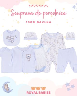 Roztomilý 8dílný set pro chlapečka 🥰💙 Obsahuje ty nejvíce využívané kousky a je ze 100% bavlny, která je prodyšná a šetrná...