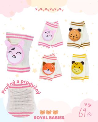 Bavlněné chrániče na kolena ochrání malé nožičky při lezení i při prvních pokusech o chůzi 🌿 Měkké, pružné a pohodlné 🐣❤